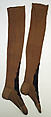 Stockings, silk, glass beads, American