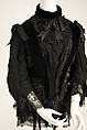 Bodice, silk, jet, American or European