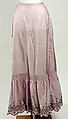 Underskirt, silk, American or European