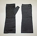 Mitts, silk, American