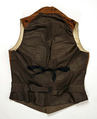 Vest, silk, American or European