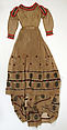 Dress, cotton, silk, American