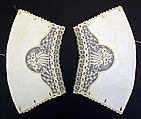 Cuffs, linen, probably French