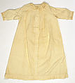 Nightgown, cotton, American