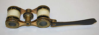 Opera glasses, metal, glass, enamel, French