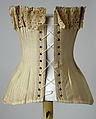 Corset, cotton, American