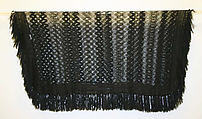 Shawl, silk, American