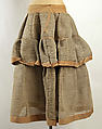 Petticoat, horsehair, cotton, American or European