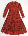 Dress, wool, cotton, American