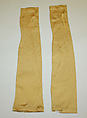 Mitts, silk, American