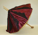 Parasol, silk, wood, American