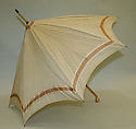 Parasol, cotton, wood, American