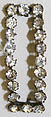 Buckle, metal, rhinestones, American