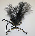 Hair accessory, feather, jet, American