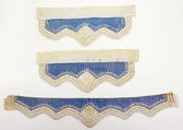 Accessory set, linen, cotton, American
