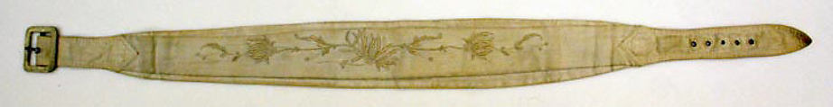 Belt, linen, American