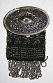 Purse, cotton, metal, American