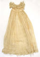 Christening ensemble, cotton, silk, probably American