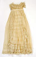 Christening ensemble, cotton, silk, probably American