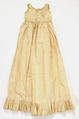 Christening ensemble, cotton, silk, probably American