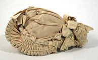 Christening ensemble, cotton, silk, probably American