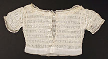 Chemisette, cotton, probably American
