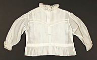 Chemisette, cotton, probably American