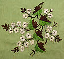 Apron, silk, American