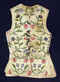 Vest, doeskin, silk, American or European