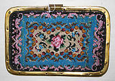 Card case, glass, metal, American or European