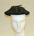 Tricorne, Bergdorf Goodman (American, founded 1899), wool, American