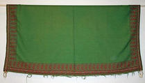 Shawl, wool, American