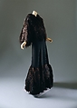 Evening ensemble, House of Chanel  French, silk, feathers, French