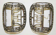 Shoe buckles, steel, European