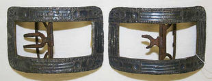 Shoe buckles, copper, European