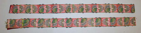 Suspenders, silk, cotton, European