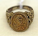 Ring, metal, probably European