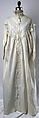 Nightgown, cotton, American