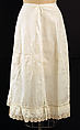 Petticoat, cotton, American or European