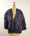 Jacket, coq feathers, American