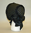 Bonnet, silk, American or European