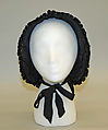 Bonnet, silk, American or European