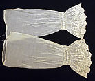 Undersleeves, cotton, American or European