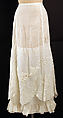 Petticoat, cotton, probably American