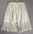 Drawers, cotton, American or European