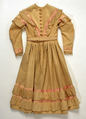 Dress, silk, cotton, American