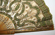 Fan, silk, tortoiseshell, probably American