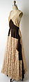Evening dress, House of Paquin (French, 1891–1956), silk, cotton, French