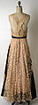 Evening dress, House of Paquin (French, 1891–1956), silk, cotton, French