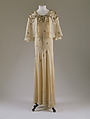 Court presentation ensemble, Schiaparelli (French, founded 1927), silk, feathers, French